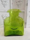 Vintage MCM BLENKO Apple Green Double Spout Glass Pitcher