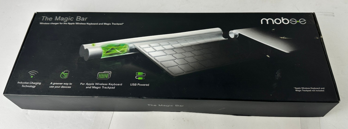 Mobee The Magic Bar Wireless Charger Apple Wireless Keyboard and