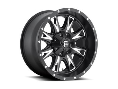 Fuel Off-Road Throttle D513 Series Matte Black with Milled Accents Wheel
