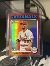 2024 Topps Heritage High Number - Rookies Jose Fermin #322 Chrome /699 (RC)