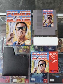 Power Blade (Nintendo NES, 1991) Completo CIB Gioco Box Manuale Autentico TESTATO