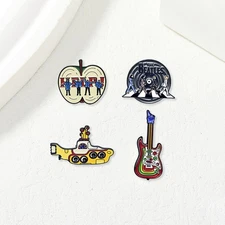 The Beatles Classic Album Metal Badge Adorn Backpack Brooches Pin Set