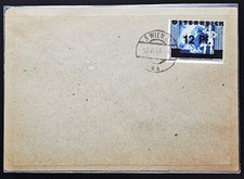 1¢ WONDER'S ~ GERMANY AUSTRIA OVPT FDC 1945 ~ D840