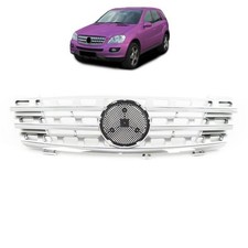 Kühlergrill chrom silber passend für Mercedes ML W164 05-08 Vormopf Kühlergrill chrom silber passend für Mercedes ML W164 05-08 Vormopf