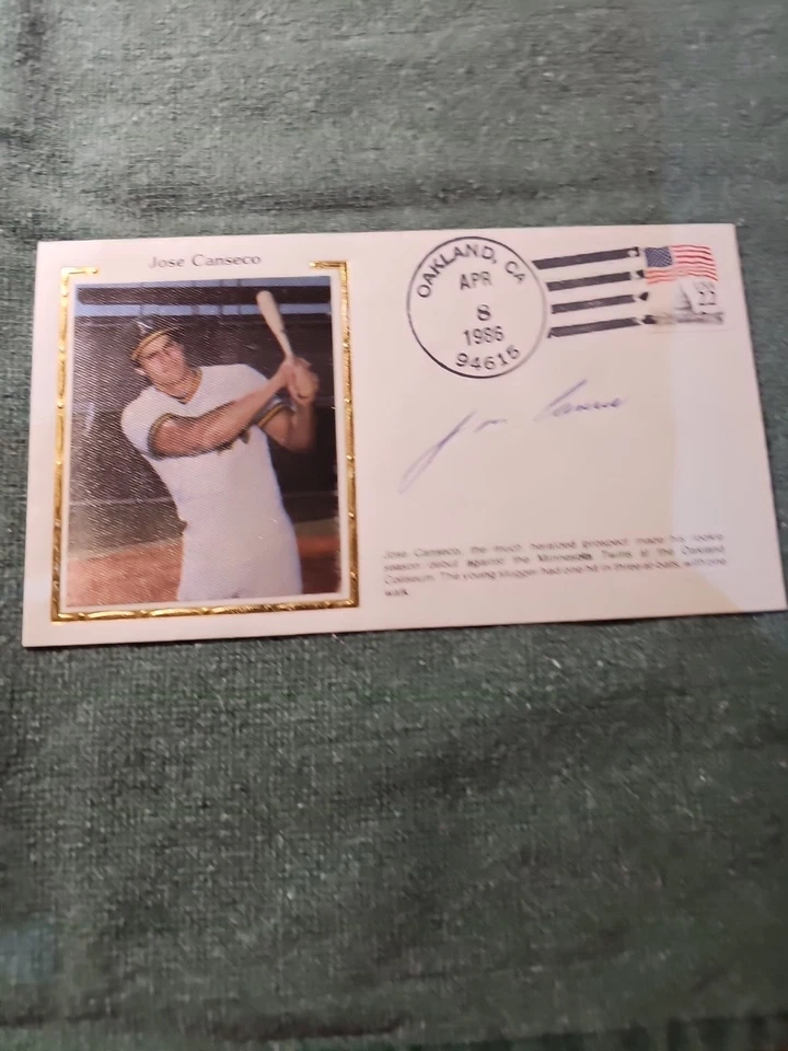 USPS FDC SIGNED BY JOSE CANSECO 1986 - Image 4 of 4