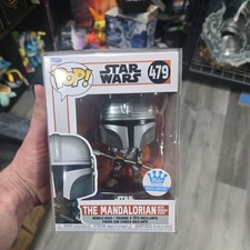 Funko Pop! Vinyl: Star Wars - The Mandalorian with Beskar Staff - Funko...