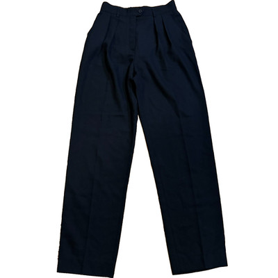 Escada Elements Wool Trousers Womens Sz XS Black Lightweight Stretch Pants Italy