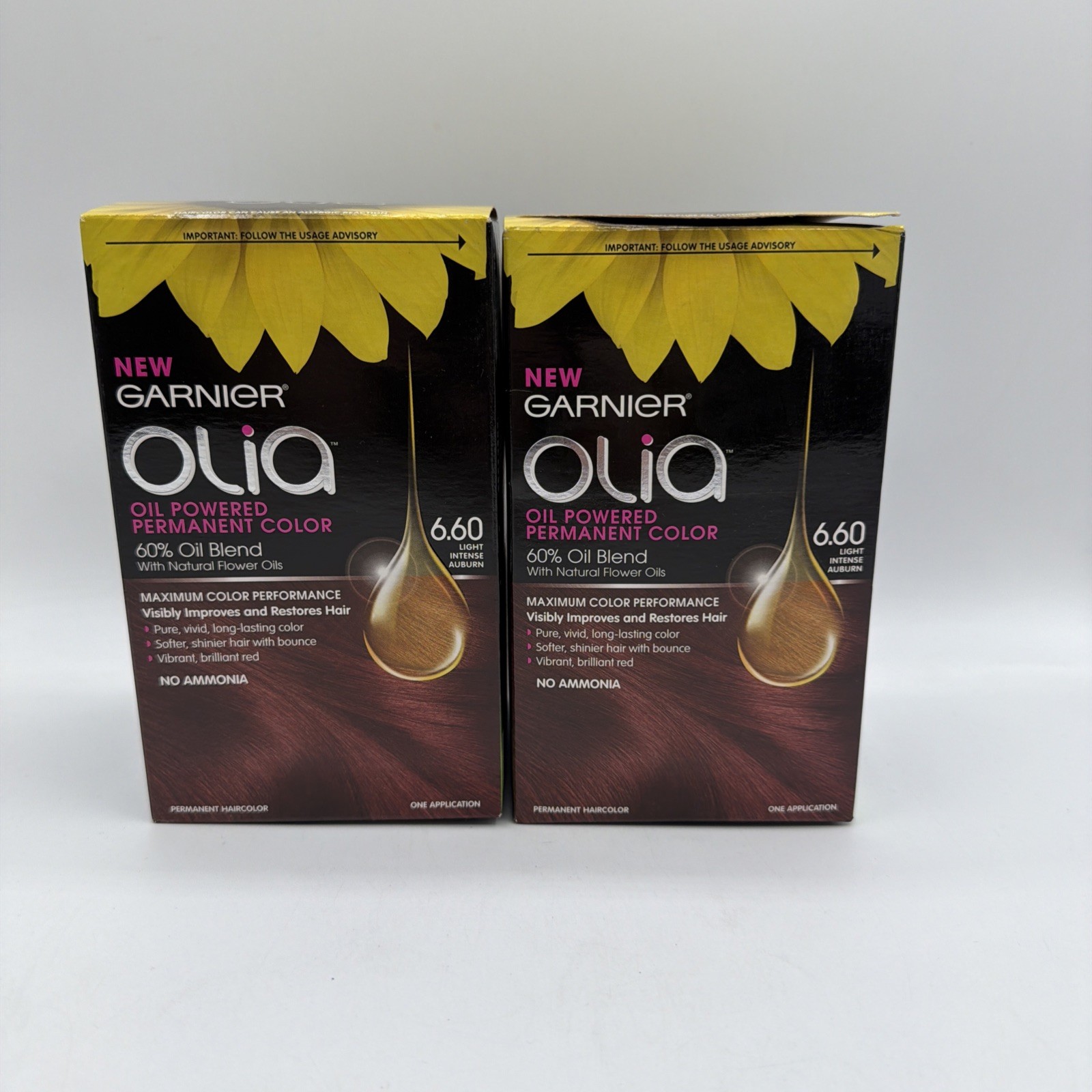 Color 6.60 Light Intense Auburn 2 Pack
