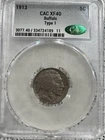 1913 CAC XF-40 Buffalo Nickel Type 1