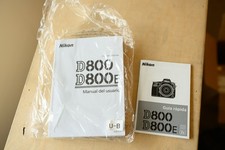 Nikon D800 / D800E DSLR Camera Instruction Manual / Guide in Spanish Espa ol