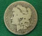 1893-CC Carson City circulated U.S. Morgan Silver Dollar from storied Mint