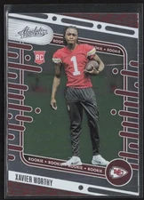 2024 Panini Absolute #128 Xavier Worthy Rookie Kansas City Chiefs