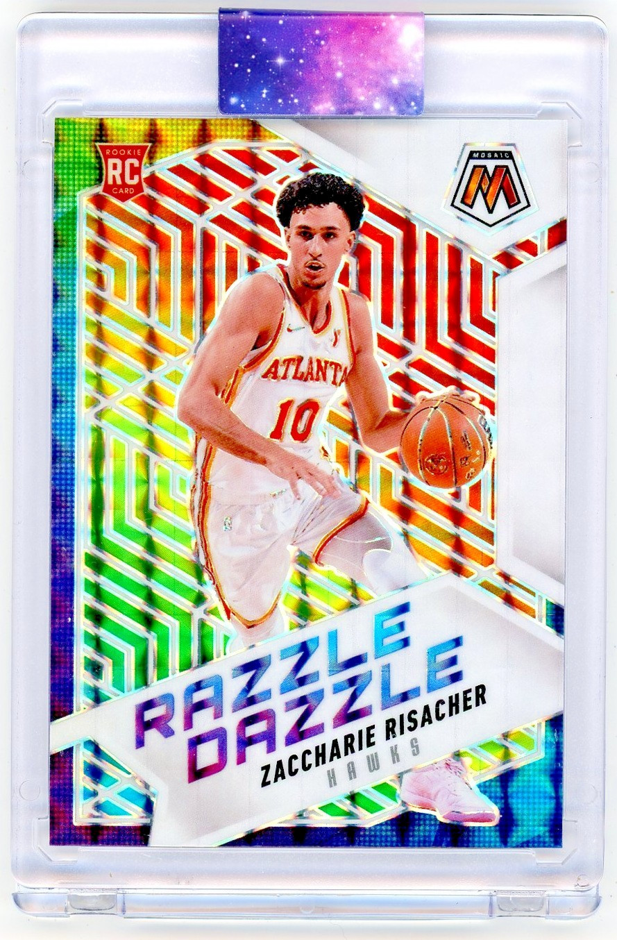Zaccharie Risacher - 2024-25 Panini Mosaic Razzle Dazzle RC Case Hit SSP #6