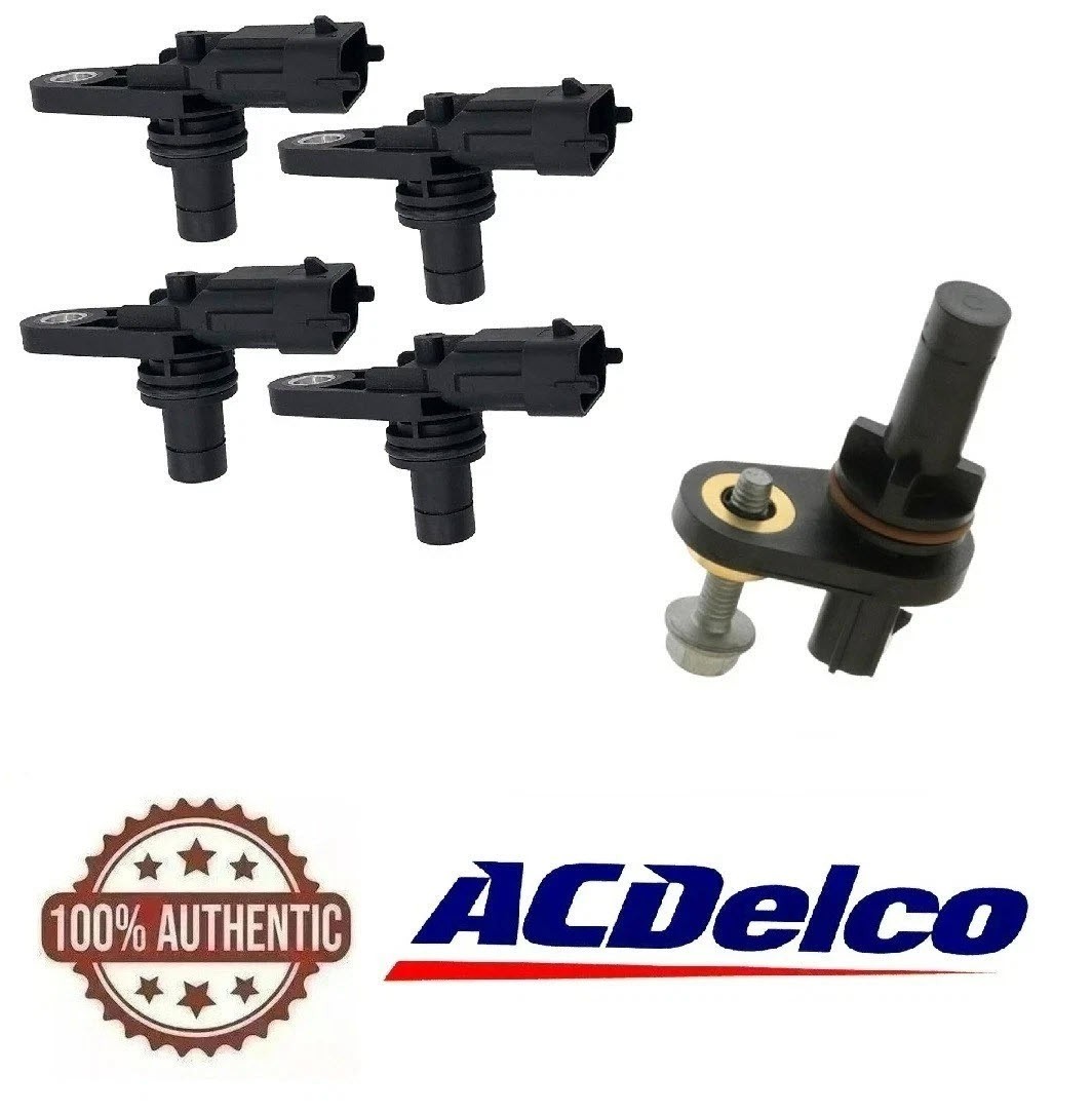 ACDelco 4 Camshaft & 1 Crankshaft Position Sensor Fit GM GMC Saturn Suzuki 07-09