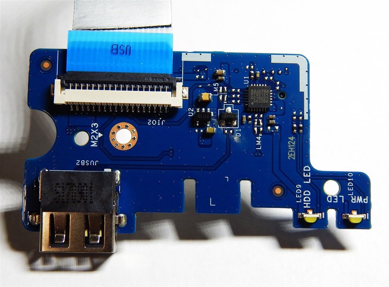 USB/SD Card Reader/LEDs Board with Ribbon for HP 250 G5 | LS-D702P BDL50