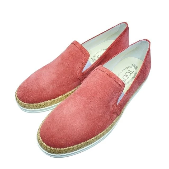 TOD’S TOD'S Shoes slip on scarpe da guida espadrillas scamosciate rosa taglia 39 1 2 (circa