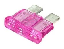 3 amp atc/ato standard regular fuse blade. 5 Pk