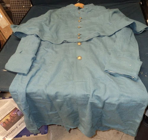 Reproduction Lot of Civil War Federal Greatcoat Wool Pants Vest XXXL