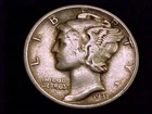 1931-D  Mercury Dime, a strong  Fine Grade.
