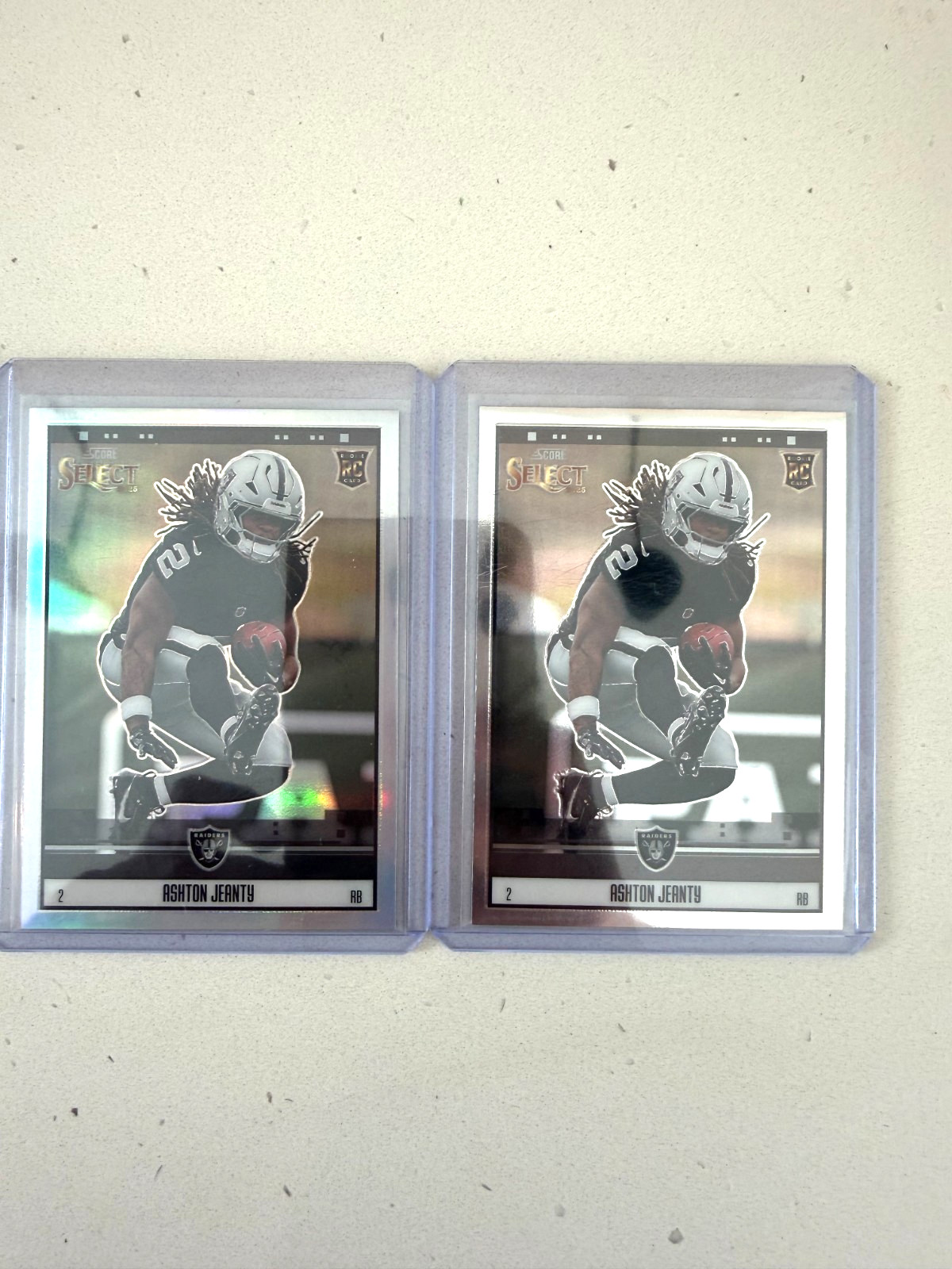 🔥ASHTON JEANTY 2025 Select Throwback SILVER RC #19 + Throwback Base Rookie