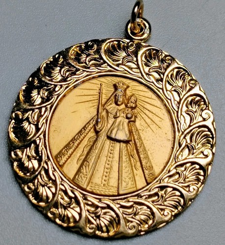 National Shrine of Our Lady of Consolation Carey Ohio Gold Tone Medal Germany