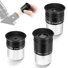 1.25-Inch 6mm 12.5mm 20mm Plossl Telescope Eyepiece Set - 4-Element Plossl De...