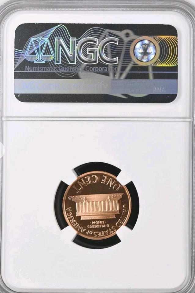 1998-S CLOSE "AM" LINCOLN CENT - NGC PF 69 RED ULTRA CAMEO ONE CENT  - Image 2 of 2