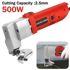 Heavy Duty Electric Sheet Metal Shear Scissors Hand-held Cutter Nibbler Hardware
