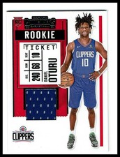 2020-21 Panini Contenders #RS-DOT Daniel Oturu Rookie Ticket Swatches