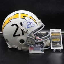 LaDainian Tomlinson Signed Full Size Helmet Chargers Auto 2006 MVP JSA D13623
