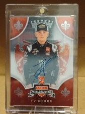 2020 Chronicles Racing Crusade Ty Gibbs Rookie Autograph On Card 85/149
