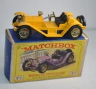 LESNEY MATCHBOX YESTERYEAR - MERCER RACEABOUT - DEEP YELLOW - Y7