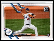 Mitch White 2021 Topps #270 RC Rookie Los Angeles Dodgers