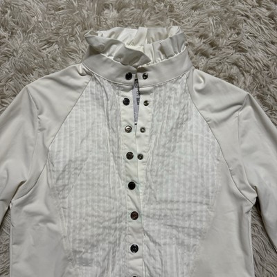 Chemise D'équitation Femme HH Unique - Blanche, Manches Longues - Taille 12 - Neuve