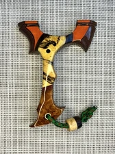 Custom Handmade. Hunting Slingshot. Left Hand Hold OTT.  90mm.