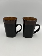 Set Of 2 Royal Norfolk Black Brown Ceramic St...
