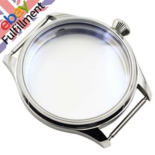 Corgeut 44mm stainless Steel Case For Seagull ST36 6497/6498 Mechanical Watch