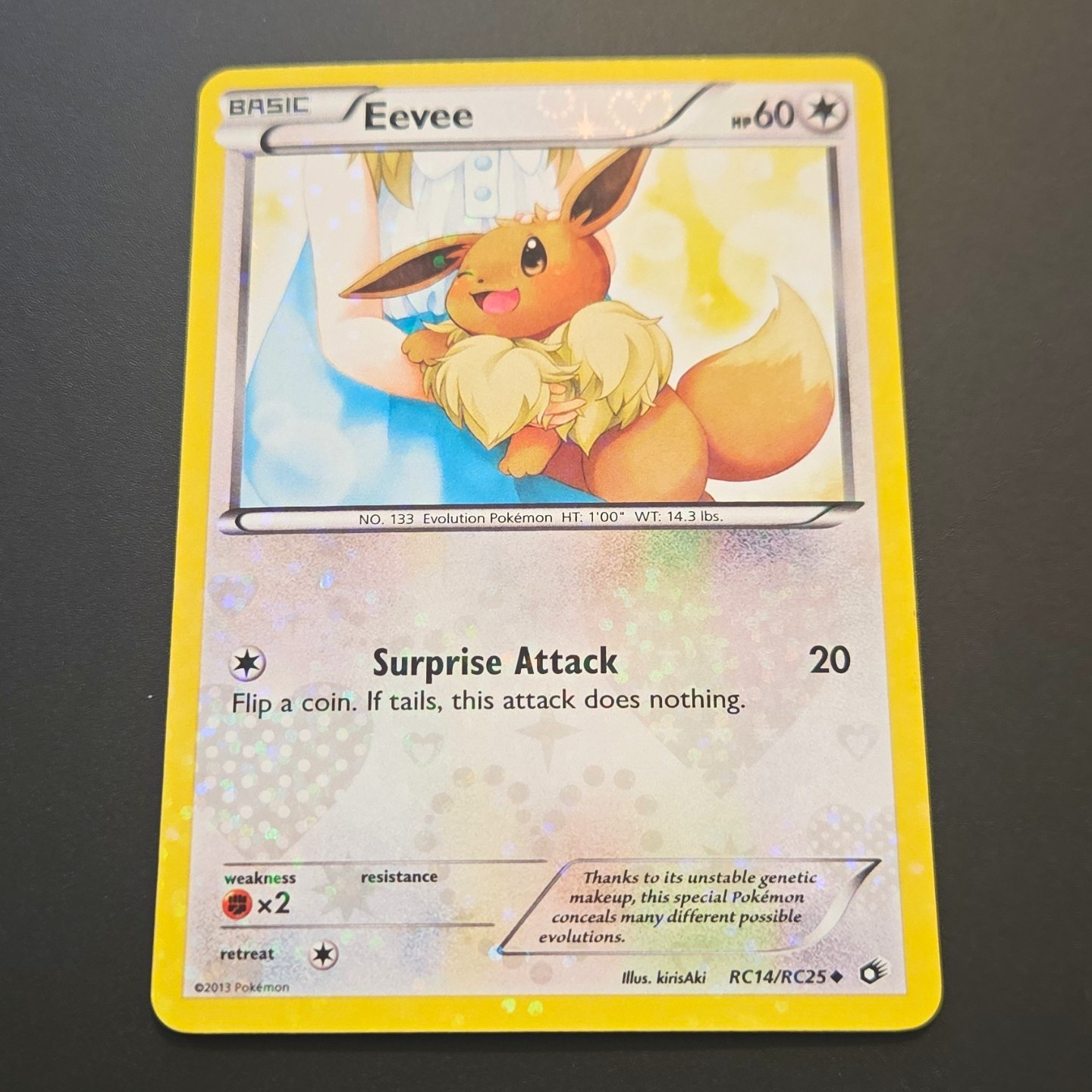 Pokémon TCG Eevee RC14/RC25 Legendary Treasures RC Holo Uncommon ENG 2013