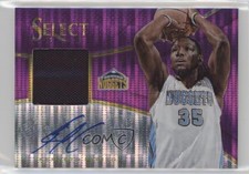 2013-14 Panini Select Jersey Auto Purple Prizm 26/30 Kenneth Faried #6 Auto 1u6