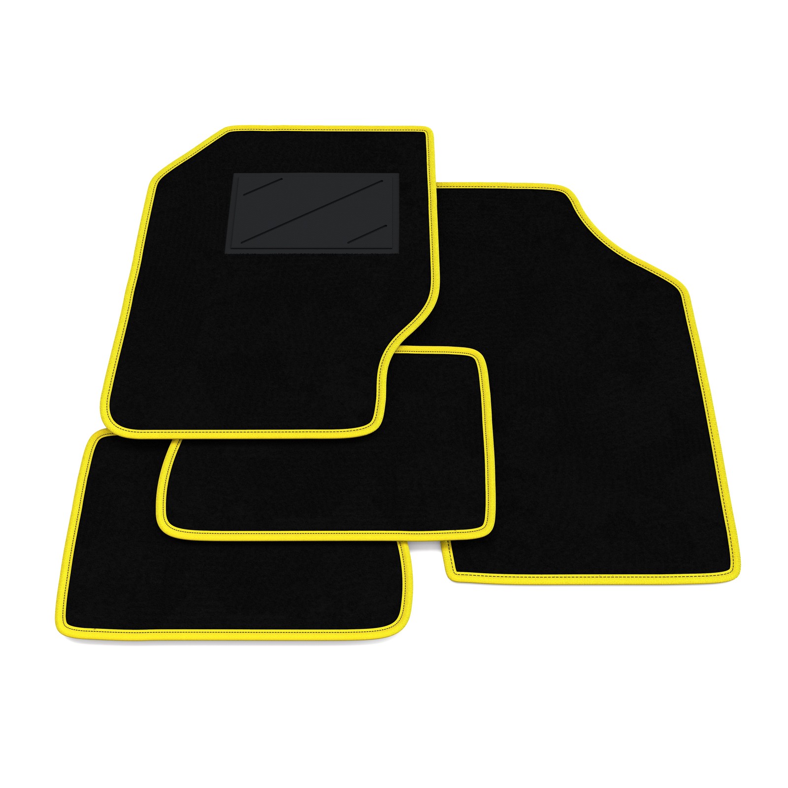 Tapis de sol pour Subaru Justy 1984-1995 en moquette noire sur mesure