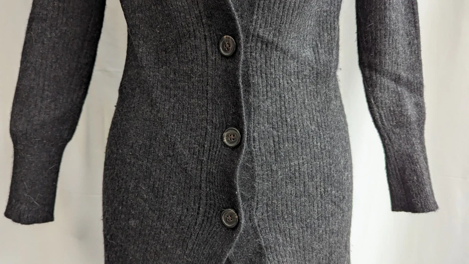 Cárdigan Polo Ralph Lauren gris tejido con botones manga larga para mujer talla XS Foto 4 de 4