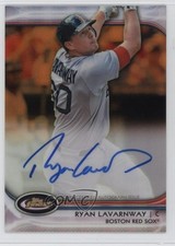 2012 Topps Finest Rookies Orange Refractor 99/99 Ryan Lavarnway #AR-RL Auto 11bi