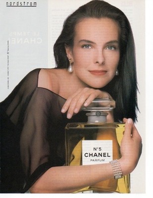 1990 Chanel No 5 Perfume Magazine Ad Carole Bouquet Frameable Wall Art 1990s