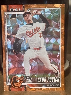 2026 Topps Series 2 Cade Povich Orange Diamante /25 COLOR MATCH