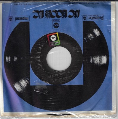 BRIAN HYLAND/SEALED WITH A KISS/SUMMER JOB    45RPM VINYL