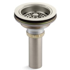 Kohler K-8801-SN Duostrainer Basket  Drain, Polished Nickel