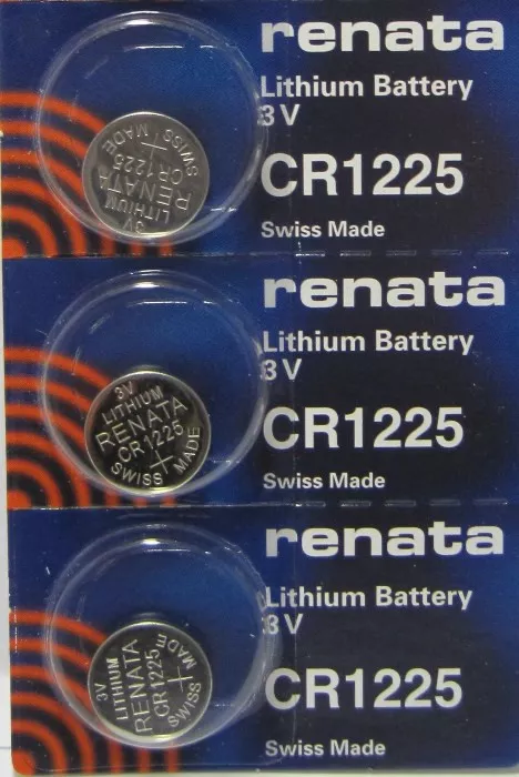 3 Renata CR1225 Replacement Batteries for Cayeye Sigma Knog Planet