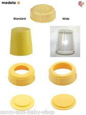 MEDELA BREAST MILK BOTTLE SPARE DISK DISC COLLAR RING CAP LID STANDARD/ WIDE