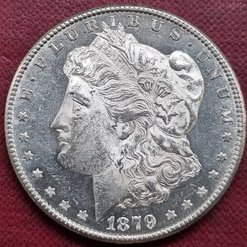 1879 S Morgan Dollar $1 High Grade BU UNC DMPL DEEP MIRROR PROOF LIKE #84551