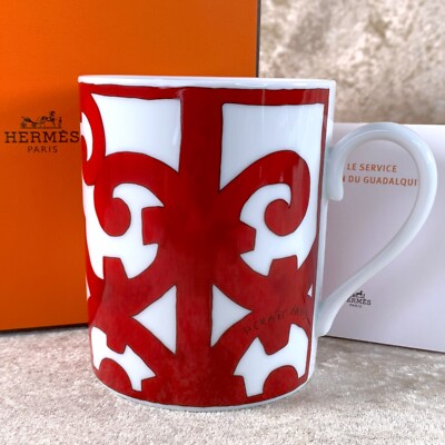 Hermes Paris Balcon du Guadalquivir No. 1 Mug Cup Porcelain Hermes Paris Balcon du Guadalquivir No. 1 Mug Cup Porcelain